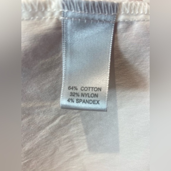 Avenue white long sleeve button front blouse lace accent plus size 26/28 - Picture 8 of 14